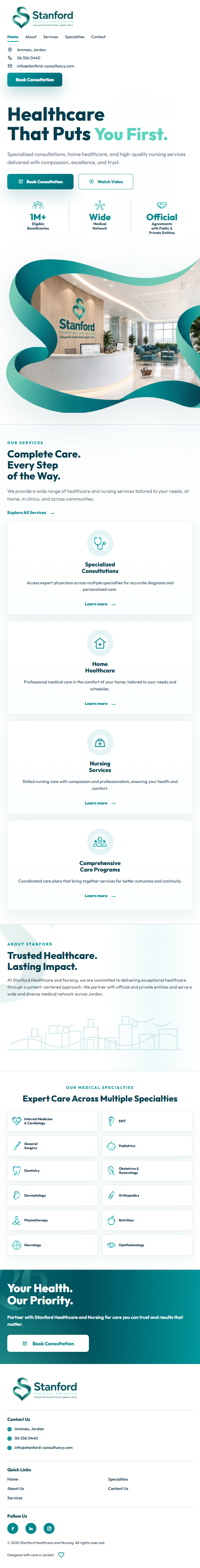 New Stanford mobile website design